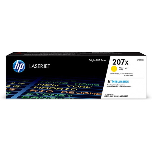 [W2212X] Cartus toner HC HP LJ Pro M283fdn, LJ Pro M255dw, LJ Pro M283fdw, LJ Pro M282nw, NR.207X, HP 207X, W2212X, 2.45k, Yellow, Original