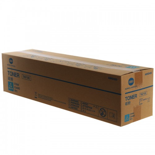 [A9K8450] Cartus toner Minolta Bizhub C 659, Bizhub AP C 759, Bizhub C 759 TN713 TN713C A9K8450 1 spiral bottle, yield approx. 33,2k / 5% Cyan Original