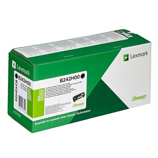 [B242H00] Cartus toner Lexmark B2442dw, B2546dn, B2650dn, B2650dn, MB2442adwe, MB2546ade 6k BK Black Original