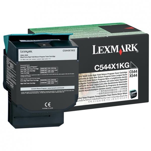 [C544X1KG] Cartus toner Lexmark Return C544 C544X1KG 6k Black Original