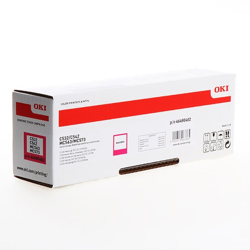 [46490402] Cartus toner Okidata MC 573, C 532, C 542 1.5K 46490402 1.5k Magenta Original