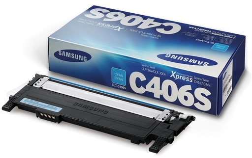 [CLT-C406S] Cartus toner Samsung CLX 3305, CLP 365, CLX 3300, CLP 360 406 CLT-C406S Cyan Original