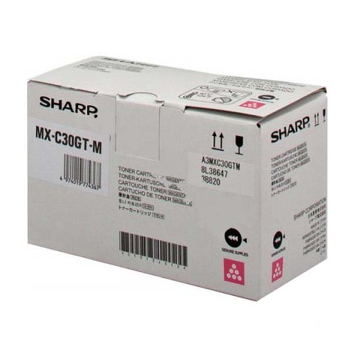 [MXC30GTM] Cartus toner Sharp MX C 250 E, MX C 250 F, MX C 250 FE, MX C 250 FR, MX C 300 E, MX C 300 P, MX C 300 W, MX C 300 WE, MX C 300 WR, MX C 301 W, MX C 303 W, MX C 303 WEU, MX-C30GTM 6k Magenta Original