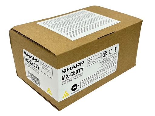 [MXC50TY] Cartus toner Sharp MX C 407 F, MX C 407 FEU, MX C 507 F, MX C 507 FEU MX-C50TY 20k Yellow Original