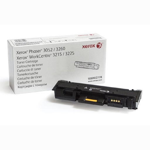 [106R02778P] Cartus toner Xerox Phaser 3260, WC 3225, Phaser 3052, WC 3215 3K Black Promo Original