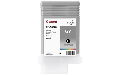 [CF2213B001AA] Pigment Ink Tank Canon PFI-103 iPF 6100, iPF 6200, iPF 5100 PFI-103, 2213B001AA Inks 130 ml Grey Original