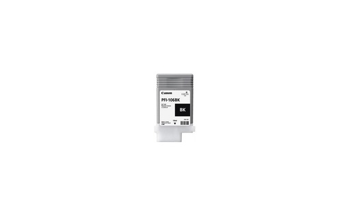 [CF6621B001AA] Pigment Ink Tank Canon PFI-106 iPF 6300S, iPF 6400S, iPF 6400SE, iPF 6300, iPF 6400, iPF 6350, iPF 6450 PFI-106, 6621B001AA Inks 130 ml Black Original