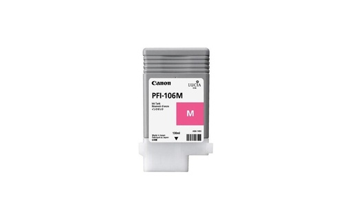 [CF6623B001AA] Pigment Ink Tank Canon PFI-106 iPF 6300S, iPF 6400S, iPF 6400SE, iPF 6300, iPF 6400, iPF 6350, iPF 6450 PFI-106, 6623B001AA Inks 130 ml Magenta Original