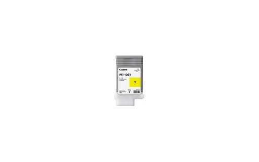 [CF6624B001AA] Pigment Ink Tank Canon PFI-106 iPF 6300S, iPF 6400S, iPF 6400SE, iPF 6300, iPF 6400, iPF 6350, iPF 6450 PFI-106, 6624B001AA Inks 130 ml Yellow Original