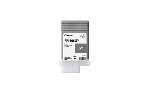 [CF6630B001AA] Pigment Ink Tank Canon PFI-106 iPF 6300S, iPF 6400S, iPF 6400SE, iPF 6300, iPF 6400, iPF 6350, iPF 6450 PFI-106, 6630B001AA Inks 160 ml Grey Original