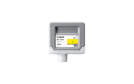 [0853C001AA] Pigment Ink Tank Canon PFI-1100 imagePROGRAF PRO-2100, imagePROGRAF PRO-4100S, imagePROGRAF PRO-4100, imagePROGRAF PRO-6100S, imagePROGRAF PRO-6100, imagePROGRAF PRO-2000, imagePROGRAF PRO-4000S, imagePROGRAF PRO-4000, imagePROGRAF PRO-6000S, imagePROGRAF PRO-6000 Yellow Original