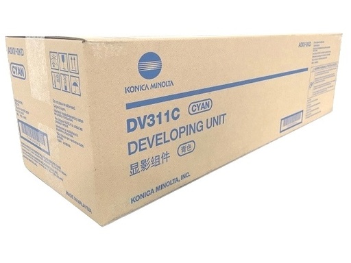 [A0XV0KD] Developer Minolta Bizhub C 220, Bizhub C 360, Bizhub C 280 DV311 DV311C A0XV0KD 115k Cyan Original