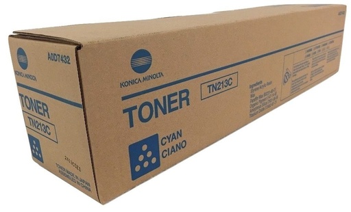 [A0D7452] Cartus toner Minolta Bizhub C 203, Bizhub C 253, Bizhub C 253 TN213 TN213 C A0D7452 1 cartridge, approx. 19k / 5%, Polymer-Toner Cyan Original