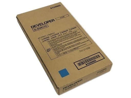 [A1U9960] Developer Minolta Bizhub Pro C 6000L, Bizhub Pro C 6000, Bizhub C 7000P DV617 DV617C, A1U9960 1 bag, developer, yield C6000 ca. 300k, C7000 ca. 340k Cyan Original