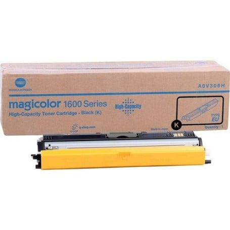 [A0V301H] Cartus toner Minolta MC 1600 W,1650 EN, 1680 MF, 1690 MF Bk Black Original
