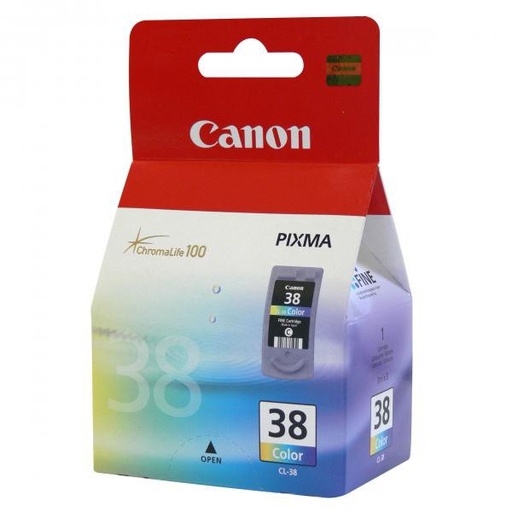 [CL-38] Cartus cerneala Canon Pixma IP1800, IP1900, IP2500, IP2600, MP140, MP190, MP210, MP220, MX300, MX310, CL-38, 2146B001AA 9 ml, Cyan/Magenta/Yellow Original