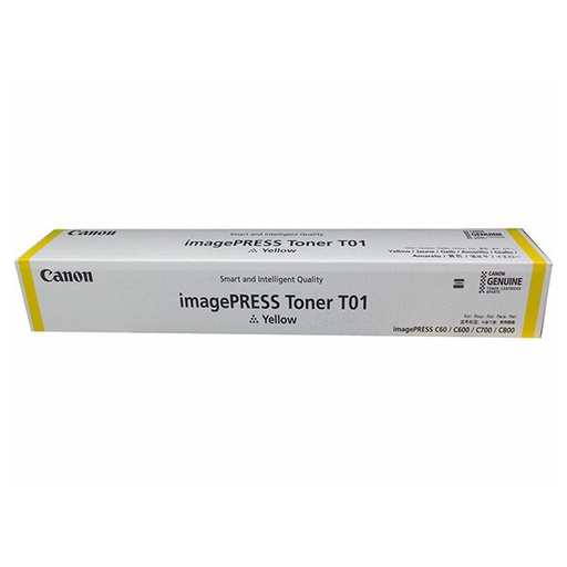 [CF8069B001AA] Cartus toner Canon imagePRESS C60, imagePRESS C65, imagePRESS C650, imagePRESS C700, imagePRESS C700CA, imagePRESS C710, imagePRESS C750, imagePRESS C800, imagePRESS C810, imagePRESS C850, imagePRESS C910 T01Yellow Original