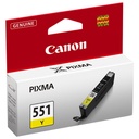 Cartus cerneala Canon Pixma IP7250, IP8750, IX6850, MG5450, MG5550, MG5650, MG6350, MG6450, MG6650, MG7150, MG7550, MX725, MX925, 6511B001AA CLI-551Y Yellow Original