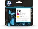 Cap imprimare HP Designjet Z6200 42', Designjet Z6200 60', Designjet Z6600, Designjet Z6800,  NR.771, CE018A, Magenta/ Yellow Original
