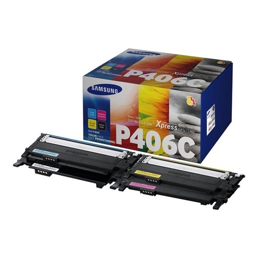 [CLT-P406C] Cartus toner Multipack Samsung CLP-360, CLP-365, CLP-365W, CLX-3300, CLX-3305, CLX-3305FN, CLX-3305FW, CLX-3305W, SL-C410W, XPRESS SL-C410W, XPRESS SL-C460FW, XPRESS SL-C460W, SU375A, 1.5k CMYK Original