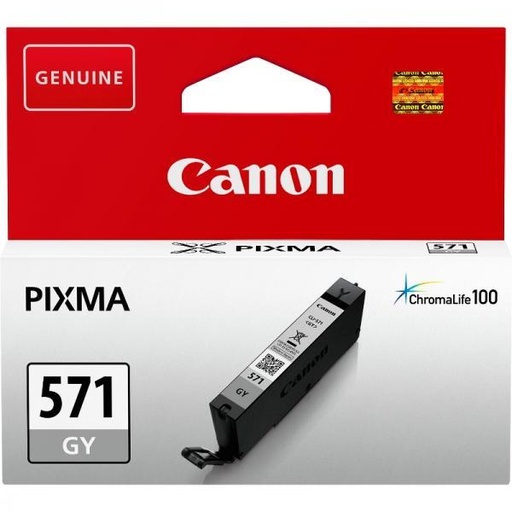 [CLI-571GY] Cartus cerneala Canon Pixma MG5750, MG5751, MG6850, MG6851, MG7750, MG7751, MG7752, TS5050, TS5051, TS5053, TS5055, TS6050, TS8050, TS9050 CLI-571GY, BS0389C001AA Grey Original