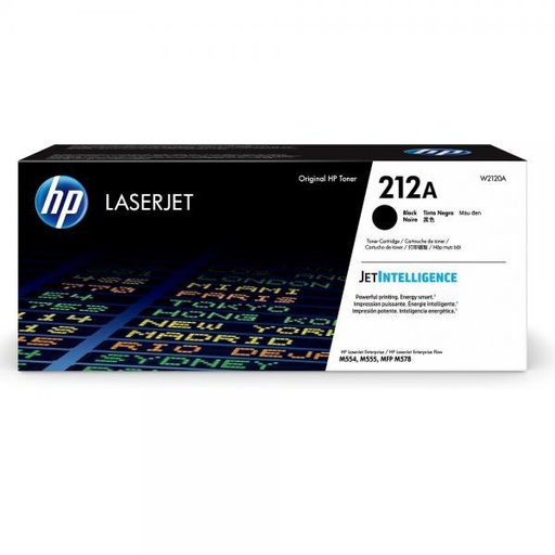 [W2120A] Cartus toner HP LASERJET Enterprise M554dn, M555dn, M555x, W2120A, NR. 212A 5.5k Black Original