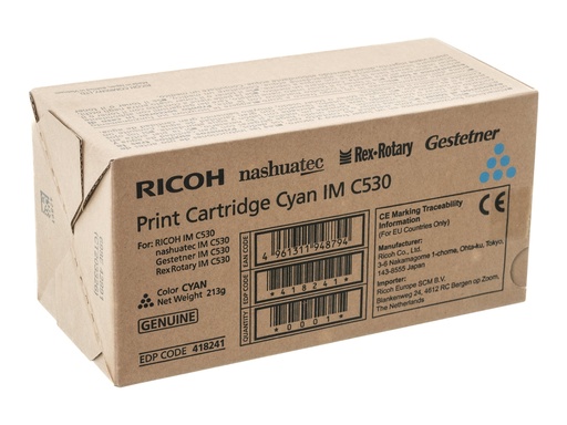[418241] Cartus toner Ricoh IM C530FB, 18K Cyan Original