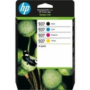 Multipack cerneala HP OfficeJet Pro 9110B, 9120B, 9130B AiO, 9720e, 9730e, HP 937, CMYK Original