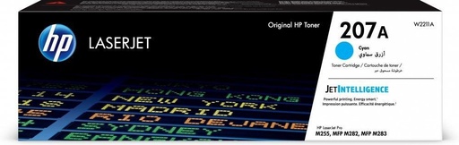 [W2211ADET] Cartus toner HP LJ Pro M283fdn, LJ Pro M255dw, LJ Pro M283fdw, LJ Pro M282nw NR.207A, W2211A 1.25k Cyan Original Cutie deteriorata