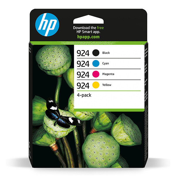 Multipack cerneala HP OfficeJet Pro 8122e, Pro 8124e, Pro 8125e, Pro 8132e, Pro 8134e, Pro 8135e,  HP 924 BCMY Original
