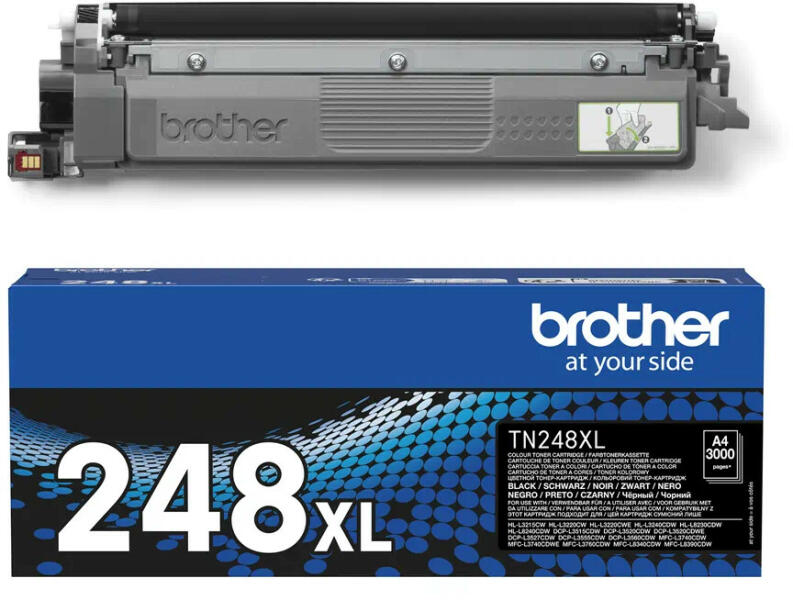 Cartus toner Brother MFC L3760CDW, L8340CDW, L8390CDW, L8230CDW, L8240CDW, L3220CW, DCP L3560CDW, TN248XLBK 3k Black Original