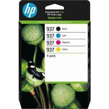 Multipack cerneala HP OfficeJet Pro 9110B, 9120B, 9130B AiO, 9720e, 9730e, HP 937, CMYK Original