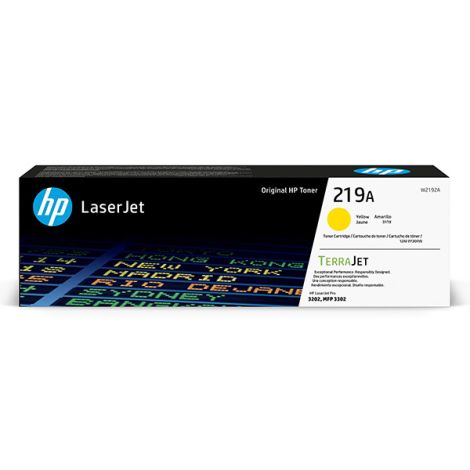 Cartus toner HP Color LaserJet Pro MFP 3302fdn,  Color LaserJet Pro MFP 3302dn, HP 219A 1.2k Yellow Original