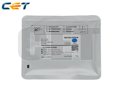 Developer Minolta Bizhub C227, C287, IU-214C , A85Y0KD Cyan Compatibil CET