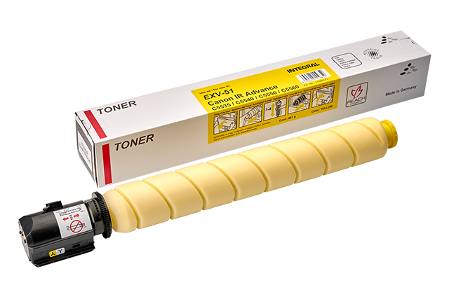 Cartus toner Canon IR Advance  C5535, 5535i, 5540i, 5550i, 5560i, C-EXV51, 60k Yellow Compatibil Integral