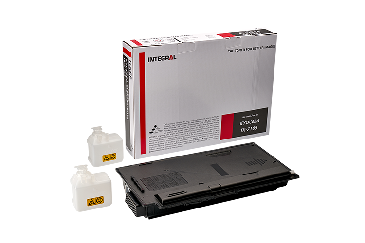 Cartus toner Kyocera Mita TASKalfa 3010i, 3011i+ 2 Waste Boxes, TK-7105, TK7105, 20k Black Compatibil Integral