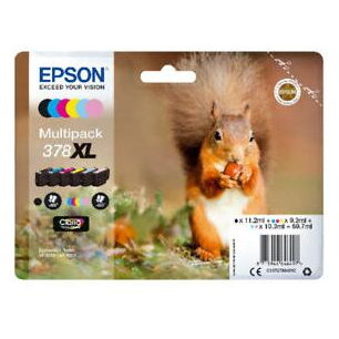 Multipack Cartuse Cerneala Epson Expression Premium XP-8500/XP-8505, 378XL Black, Cyan, Magenta, Yellow, Light Cyan, Light Magenta Original