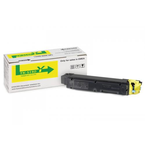 Cartus toner Kyocera Mita ECOSYS M 6030 CDN, ECOSYS M 6530 CDN, ECOSYS P 6130 CDN, TK-5140Y, 5k Yellow Prfomo Original