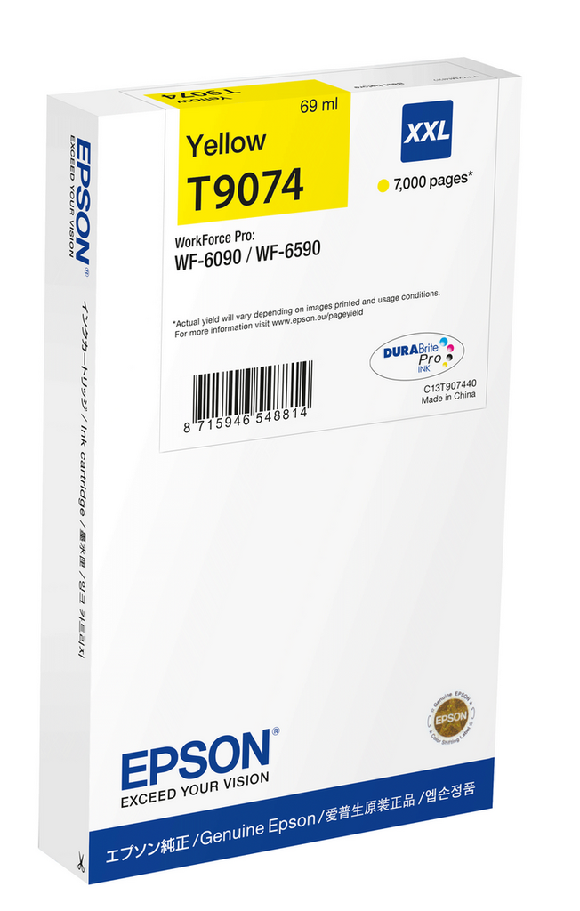 Cartus cerneala Epson WF 6090, WF 6590, 7k Yellow Original