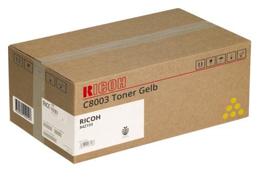 Cartus toner Ricoh IMC 6500, IMC 8000, MPC 6503 SP, MPC 8003 SP 842193 Yellow Original 