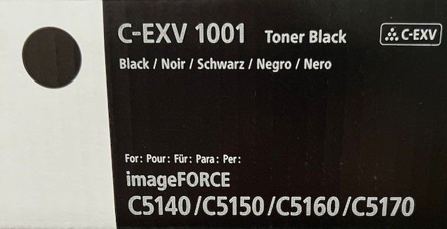 Cartus toner Canon imageFORCE C5100 MFP, C-EXV1001, 63k Black Original 