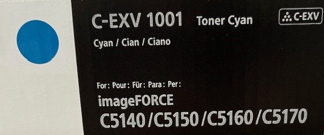 Cartus toner Canon imageFORCE C5100 MFP, C-EXV1001, 54.5k Cyan Original