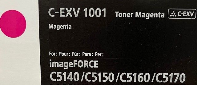 Cartus toner Canon imageFORCE C5100 MFP, C-EXV1001, 54.5k Magenta Original