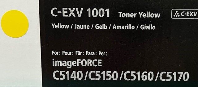 Cartus toner Canon imageFORCE C5100 MFP, C-EXV1001, 54.5k Yellow Original 