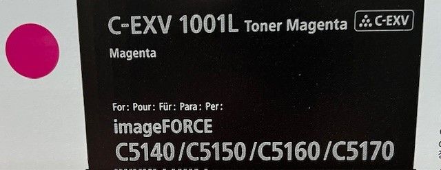 Cartus toner Canon imageFORCE C5100 MFP, C-EXV1001L, 24k Magenta Original