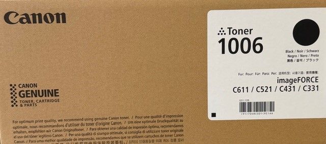 Cartus toner Canon 1006 imageFORCE C331, imageFORCE C431, imageFORCE C521, imageFORCE C611, 29.5k Black Original 