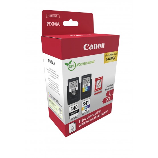 Multipack cerneala Canon MG 3650, MG 3250, MG 2250, MG 3550, MG 3150, Pixma MG 2150 5224B012AA, PG-540L/CL-541XLCyan/Magenta/Yellow/Black Original 