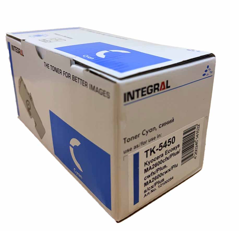Cartus toner Kyocera Mita Ecosys MA2600cfx, MA2600cfx Plus, MA2600cwfx, MA2600cwfx Plus, MA2600cwx, MA2600cwx Plus, MA2600cx, MA2600cx Plus,TK-5450C, 3.2K Cyan Compatibil Integral  