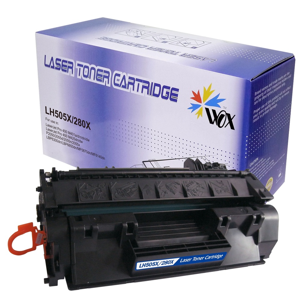 Cartus toner HP LJ P 2050, P2055d, P2055n, P2055x, LBP6300dn, 6650dn, MF5870dn, LJ Pro 400 M401, LJ Pro 400 M401 MFP, LJ Pro 400 M425, imageCLASS MF419, MF416, MF414dw, LBP251, LBP252, LBP253dw, MF411, CE505X, CRG-719H, Black, Compatibil Rainbow