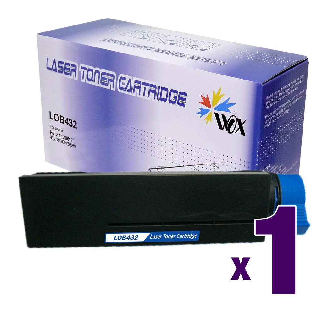 Cartus toner Okidata B 512, MB 562, B 432, MB 492 7k Black Compatibil Rainbow